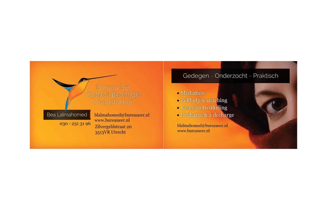 Bureau Eer visitekaart