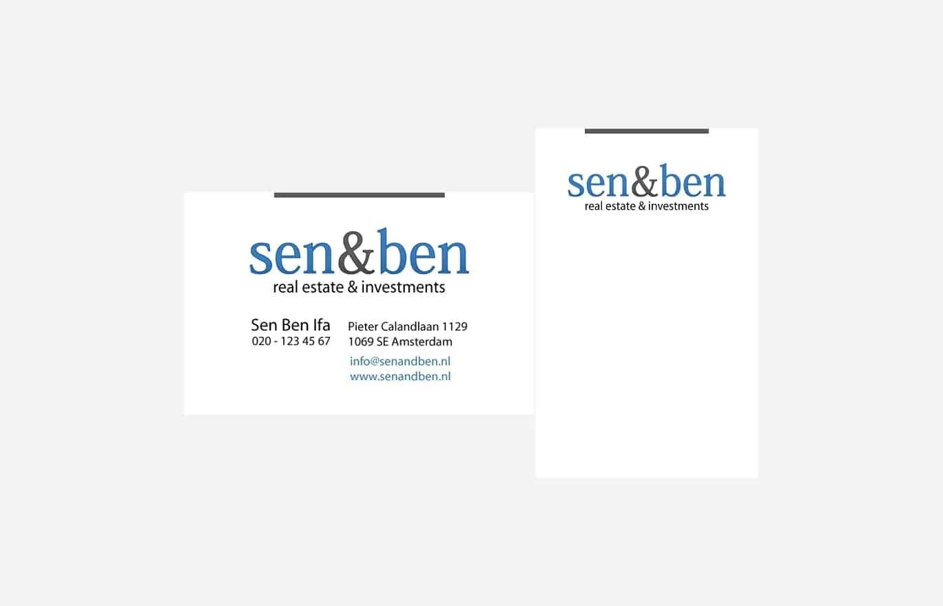 sen&ben visitekaartje