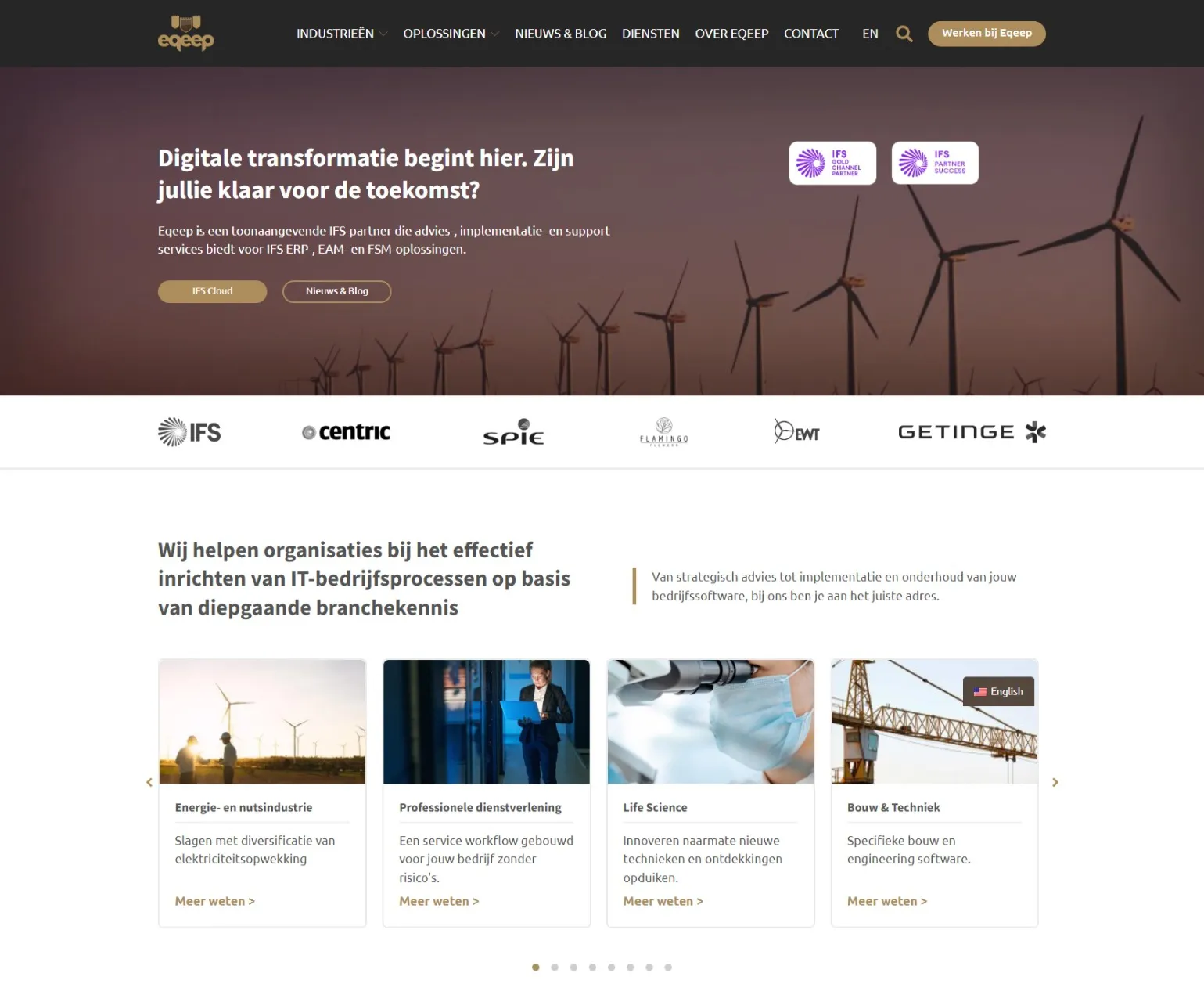 Nieuwe dynamische site Eqeep.nl