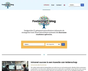 Huisstijl, webdesign en ontwikkeling voor nieuwe blog Fostering IT